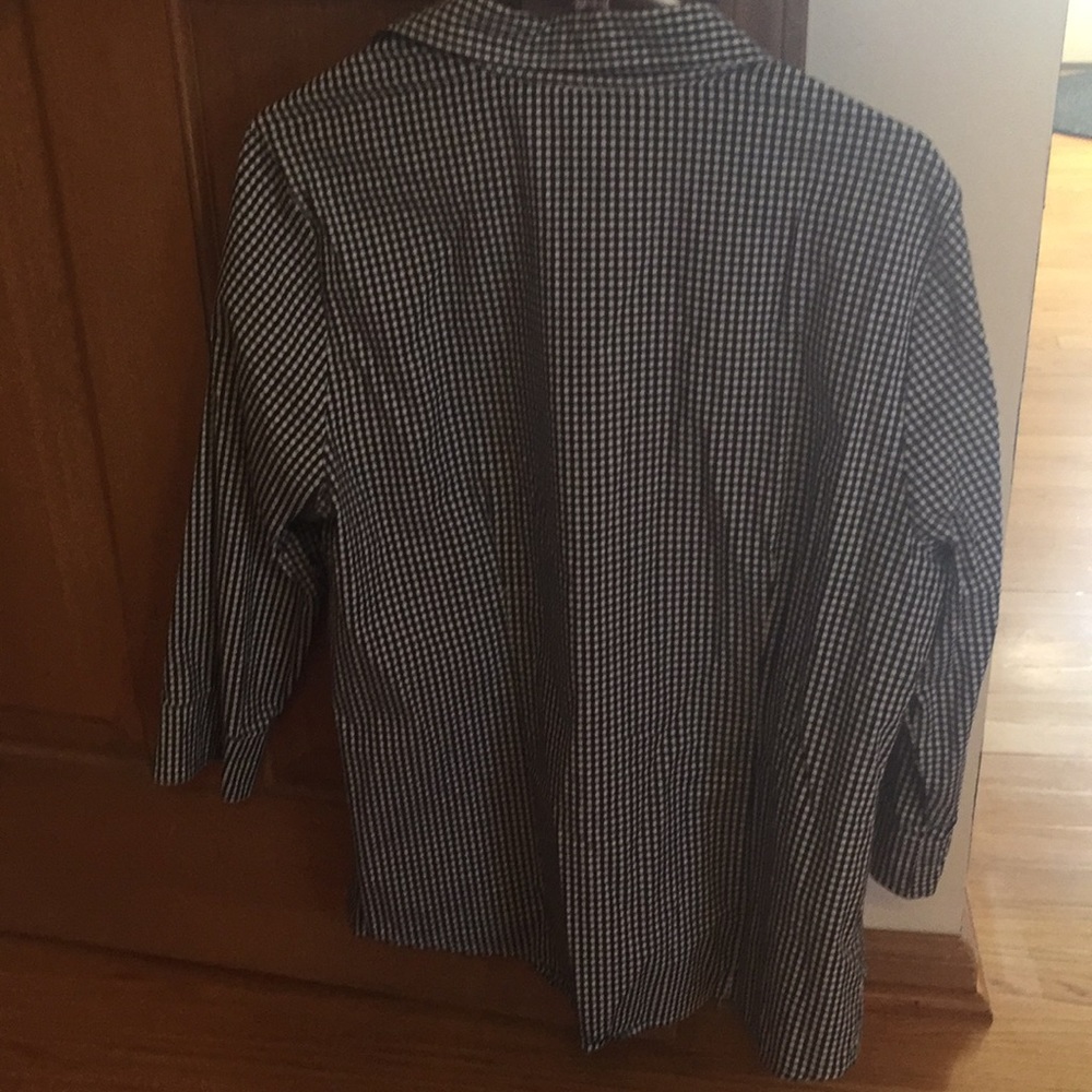 Cute black and white checkered blouse - Picture 2 of 2